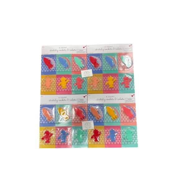 Valentines Day Stretchy Rocket & Robot Party Favors - 24 Count (More available i - Picture 1 of 2